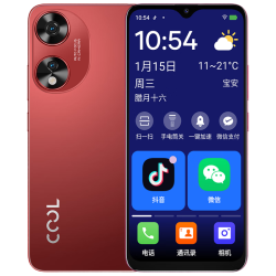 酷派 C1 一键微信视频 6GB+64GB 中国红 4G老人手机