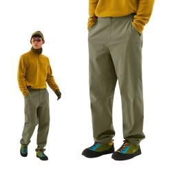 探拓 软壳裤男登山冲锋长裤 深橄绿 2XL
