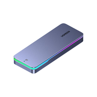 绿联 UGREEN M.2 NVMe/SATA双协议固态硬盘盒20Gbps 适用苹果16笔记本台式机手机外接SSD移动外置硬盘壳