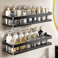 妙馨思 浴室卫生间免打孔置物架abs方形