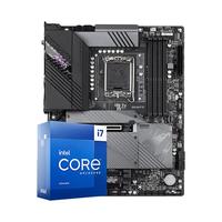 GIGABYTE 技嘉 英特尔 i7 13700KF CPU 搭 技嘉 Z790M AORUS DDR5 主板游戏套装