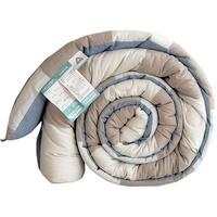 艾薇抗菌纤维被 冬季被子4.5斤150*200cm【蓝大格】 【春秋被/冬被】蓝大格