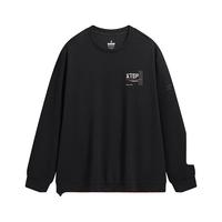 XTEP特步套头卫衣2024年春季百搭上衣976129920306 正黑色 4XL