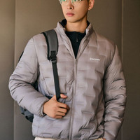 男士轻薄羽绒服秋冬保暖轻盈立领羽绒内胆 高级灰 2XL