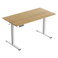 乐歌电动升降桌升降电脑桌电竞升降桌书桌办公学习桌子E2原木色1m 原木色桌+雅白腿|E0级环保板