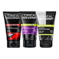 移动端、京东百亿补贴：巴黎欧莱雅 欧莱雅 L OREAL欧莱雅男士洗面奶抗黑头火山岩控油炭爽水劲能双效 抗黑头 火山岩 炭爽50ml