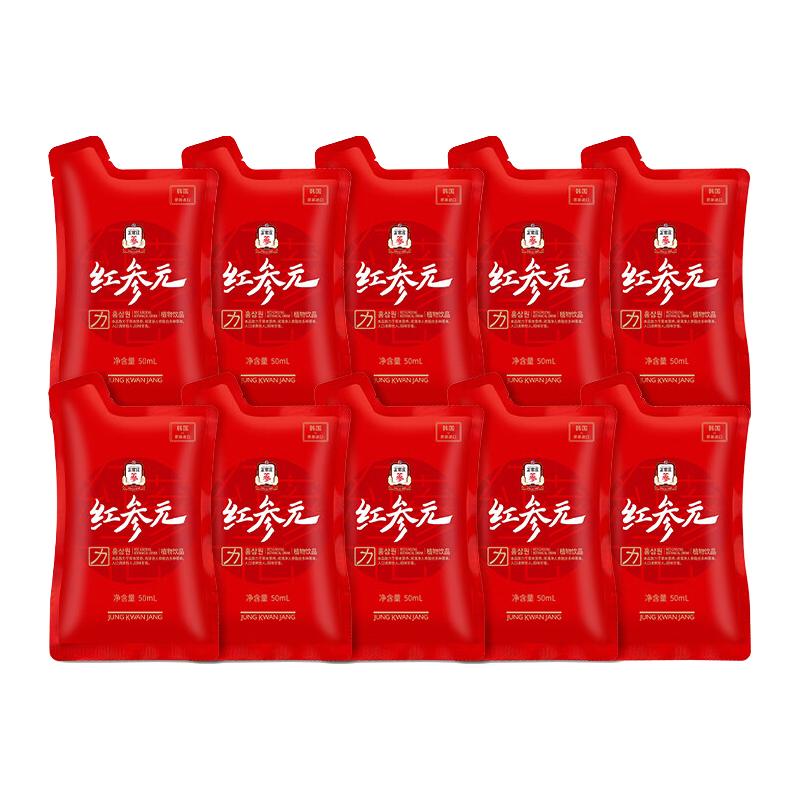 正官庄korean red ginseng红参鹿茸天鹿参礼盒180g*2瓶人参补品6年根