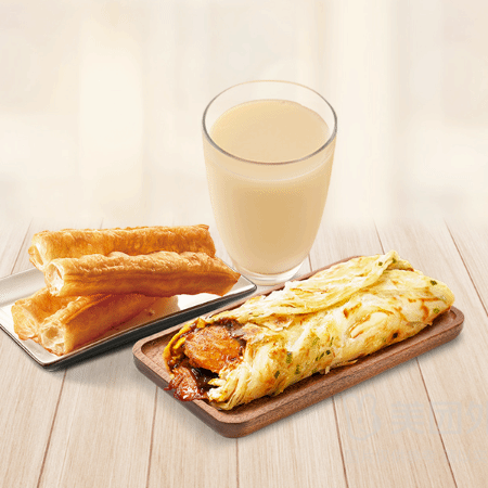 移动端：永和大王 豆浆油条+里脊肉葱抓蛋饼套餐兑换券·1张 1次券