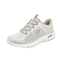 斯凯奇（Skechers）2024夏女鞋一脚蹬休闲运动鞋网面104384 自然色/NAT 38