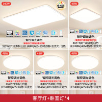 雷士 NVC 吸顶灯普瑞全光谱全屋智能 白雪四室一厅