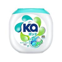 KA 日本菁华 Fresh HY 洗衣凝珠3合1三色洗衣球香味持久留香深层洁净10倍浓缩洗衣液消臭去渍 【十倍洁净力】四合一清香60粒1盒装(每粒16g)