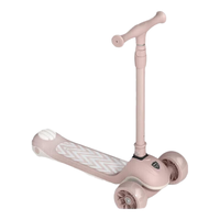 贝易探索家儿童滑板车 儿童多功能遛娃 周岁 至尊【单板】贝母粉 加宽荐3岁+