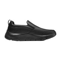SKECHERS 斯凯奇 轻质缓震一脚蹬健步鞋黑色皮鞋休闲日常百搭男鞋216622