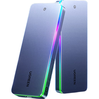 绿联M.2 NVMe/SATA固态移动硬盘盒20Gbps USB4硬盘盒40Gbps 兼容雷电3/4适用苹果Macmini笔记本SSD固态 M.2NVMe/SATA【20Gbps】RGB光效