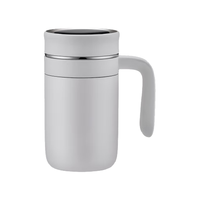 Vanow智能保温杯便携茶水分离男女士办公带手柄水杯子送老师毕业季 优雅白 480ml 【智能款】