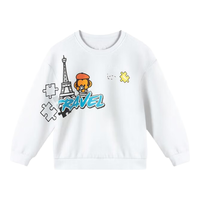 361°361度童装男童套头卫衣2024年秋季小童卫衣 本白 120