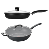 特福(Tefal)锅具不粘锅套装 家用炒菜锅烹饪厨具组合套装 电磁炉燃气灶通用 炒锅32cm+煎锅26cm 2件套