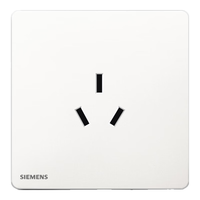 西门子(SIEMENS)开关插座面板 16A三孔插座 挂机空调适用 驭彩奶油白
