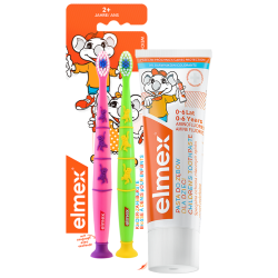 Elmex 儿童牙膏50ml+儿童牙刷2支