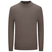 雅戈尔（YOUNGOR）毛衫男士秋冬青年男毛衫羊毛混纺羊毛衫 棕色YYHM615205WYA XL 110cm