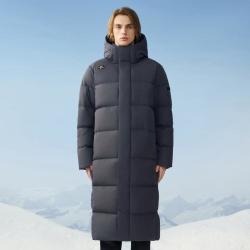 DESCENTE 迪桑特 男女同款长款鹅绒羽绒服 D4491SDJ55