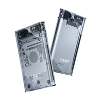 EAGET 忆捷 2.5英寸硬盘盒SATA串口Type-c高速传输USB3.0笔记本机械固态硬盘外置全透明硬盘盒子6Gbps