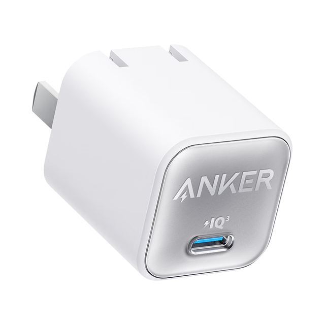 Anker 30W氮化镓安心充PD快充 晨雾蓝