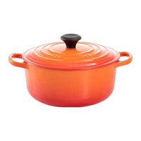 酷彩（Le Creuset）法国珐琅铸铁锅汤锅焖炖煮锅电磁炉燃气炉通用26cm圆形锅桔色 桔色 26cm