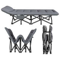 双鑫达 折叠床单人床便携午休床办公室午睡床医院陪护床行军床躺椅 B-39 加厚床垫一体十腿床