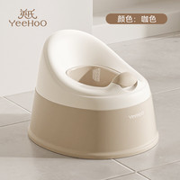 英氏（YEEHOO）儿童马桶坐便器宝宝小马桶婴儿训练厕所家用尿盆 米白+20个清洁袋