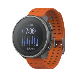 SUUNTO 太阳能 户外运动手表  硅胶表带 峡谷橙 钛合金