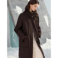 ELLE 她 女士羊毛大衣羽绒服 2025冬季新款
