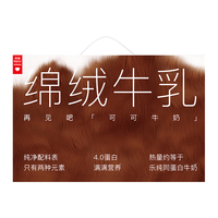 乐纯 绵绒牛乳 进口黑巧牛乳200ml*10盒4g蛋白 成长早餐奶 巧克力牛奶