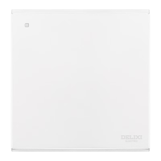 德力西 开关插座面板 86型面板 CD229 单开 一开双控开关 哑光白大板