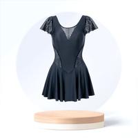 Comfit 安莉芳集团连体泳衣女带胸垫V领修身显瘦露背性感A字温泉泳装