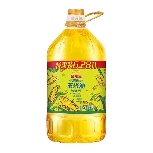 金龙鱼 不油腻轻年非转基因玉米油6.28L