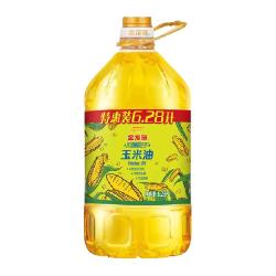 金龙鱼 不油腻轻年非转基因玉米油6.28L物理压榨富含植物甾醇