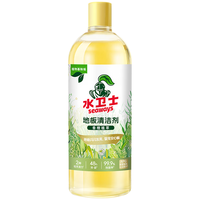 水卫士地板清洁剂香橙植萃 瓷砖木地板扫地机器人手动拖把通用 1kg*1瓶 地板清洁剂1kg*1瓶 甜橙植萃