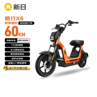新日 X6 电动自行车 48V20Ah 火焰橙色