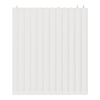 北飒电动窗帘梦幻帘轨道智能窗帘全自动电机垂直竖百叶已接入米家APP 天空之境12cm宽帘【50%遮光】