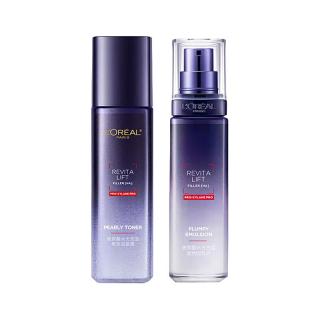 巴黎欧莱雅 补水保湿紧致 玻色因护肤水乳套装  65ml+50ml