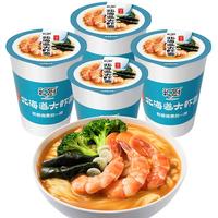 和厨 海鲜大虾面4杯装 (杯装、 248g)