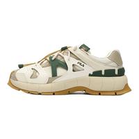 FILA 斐乐男鞋INSETTO摩登运动鞋2023冬大绑鞋 白芦笋/初雪白-WP 44.5
