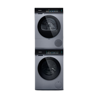 西门子 小幸熨顶奢10+10KG大容量洗烘套装AI超氧智投全自动滚筒洗衣机变频热泵烘干WG54K7D80W+WQ55K7U80W