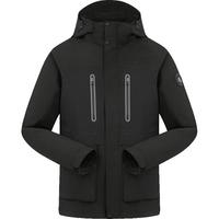 探路者（TOREAD）冲锋衣女三合一户防风保暖外套防水耐磨登山服男款刘昊然同款 男款-770黑色 S