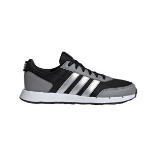 adidas阿迪达斯轻运动RUN50S女子简约复古跑步运动鞋 黑色/灰色/银色 38(235mm)