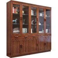 TANGJI 唐辑 实木书柜书架落地客厅玻璃门展示柜组合书橱 书柜 更多细节 联系客服