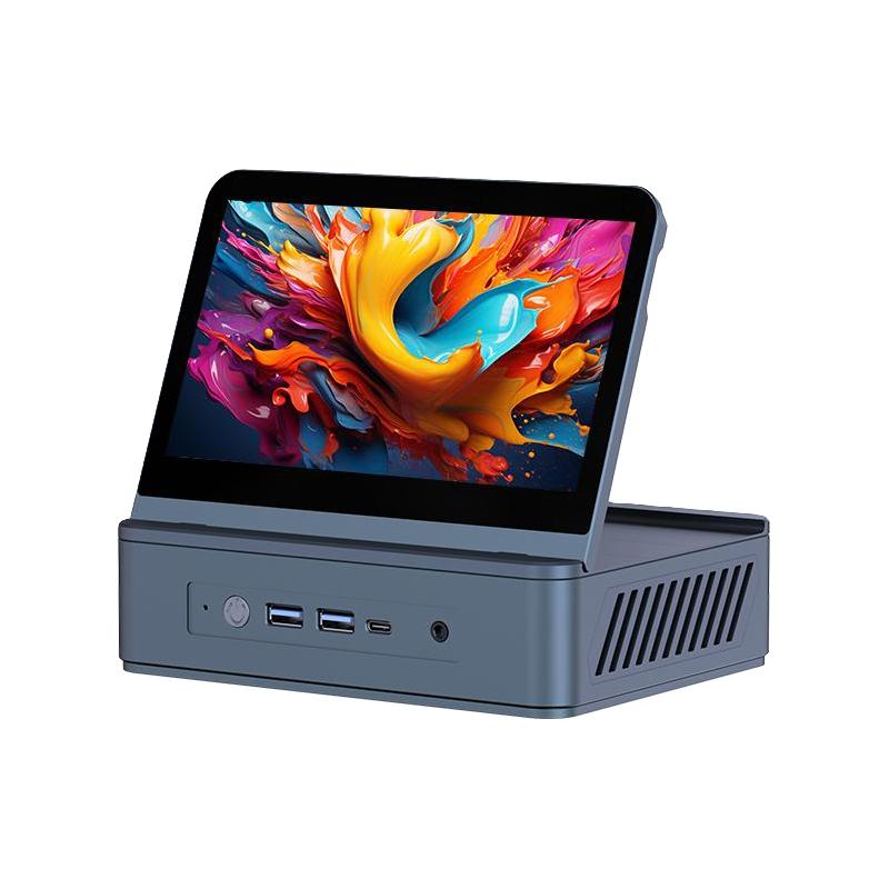 斯波兰 R9-6900HX 7英寸触摸屏 AMD锐龙6900HX 迷你台式主机