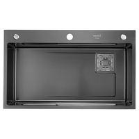 华帝(VATTI)蜂窝纳米水槽大单槽 不锈钢厨房水槽洗菜盆一体盆 0921NHA-011B