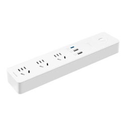 公牛 小白系列 GNV-UU2653 快充插排 三位五孔+3USB 白色
